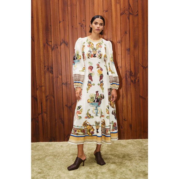 Alemais Mercado Midi Dress US 4 - Picture 1 of 9